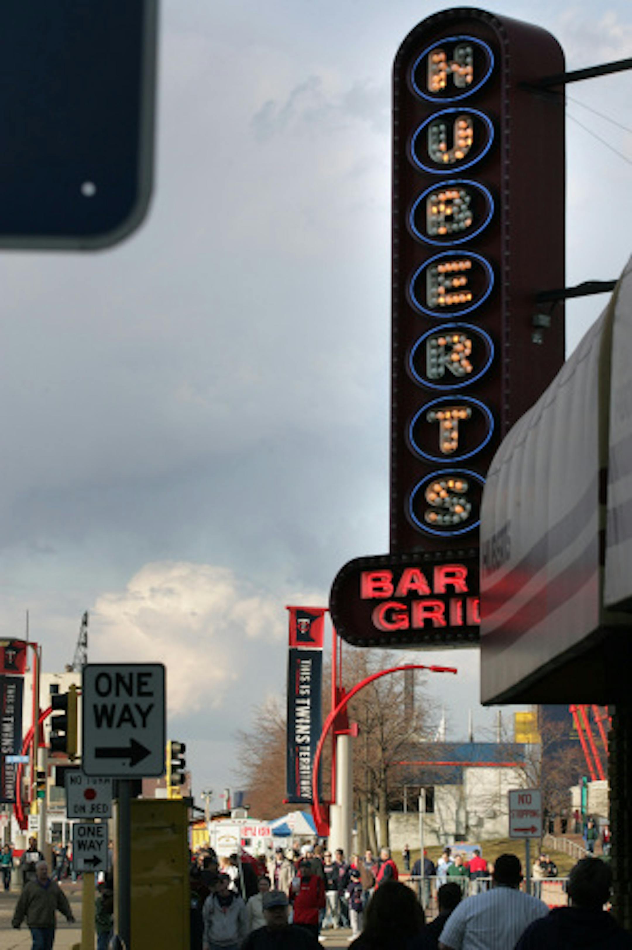 Hubert's Bar and Grill near the Metrodome is a popular destination for Twins fans before the game.