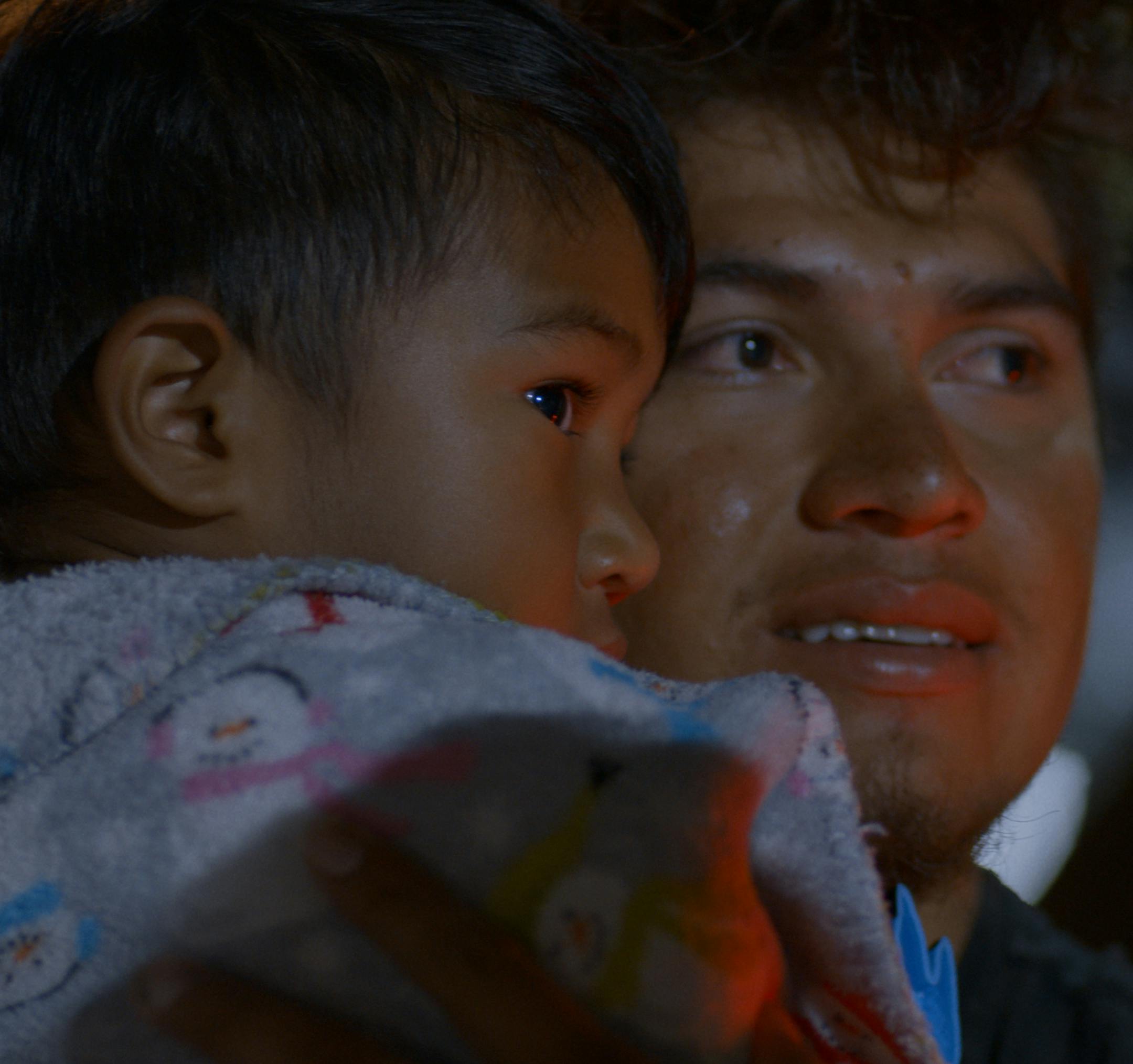 Luis Diaz with Noah.on the Netflix documentary, "Living Undocumented."
credit: Netflix