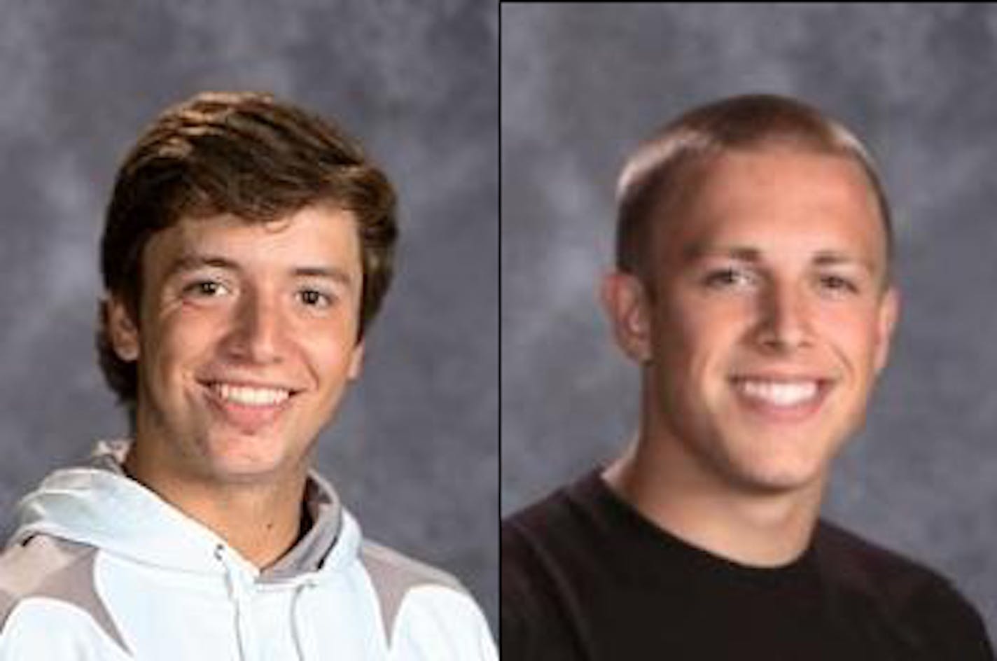 Johnny Price, 18, left, and Jake Flynn, 17, were killed in a crash.