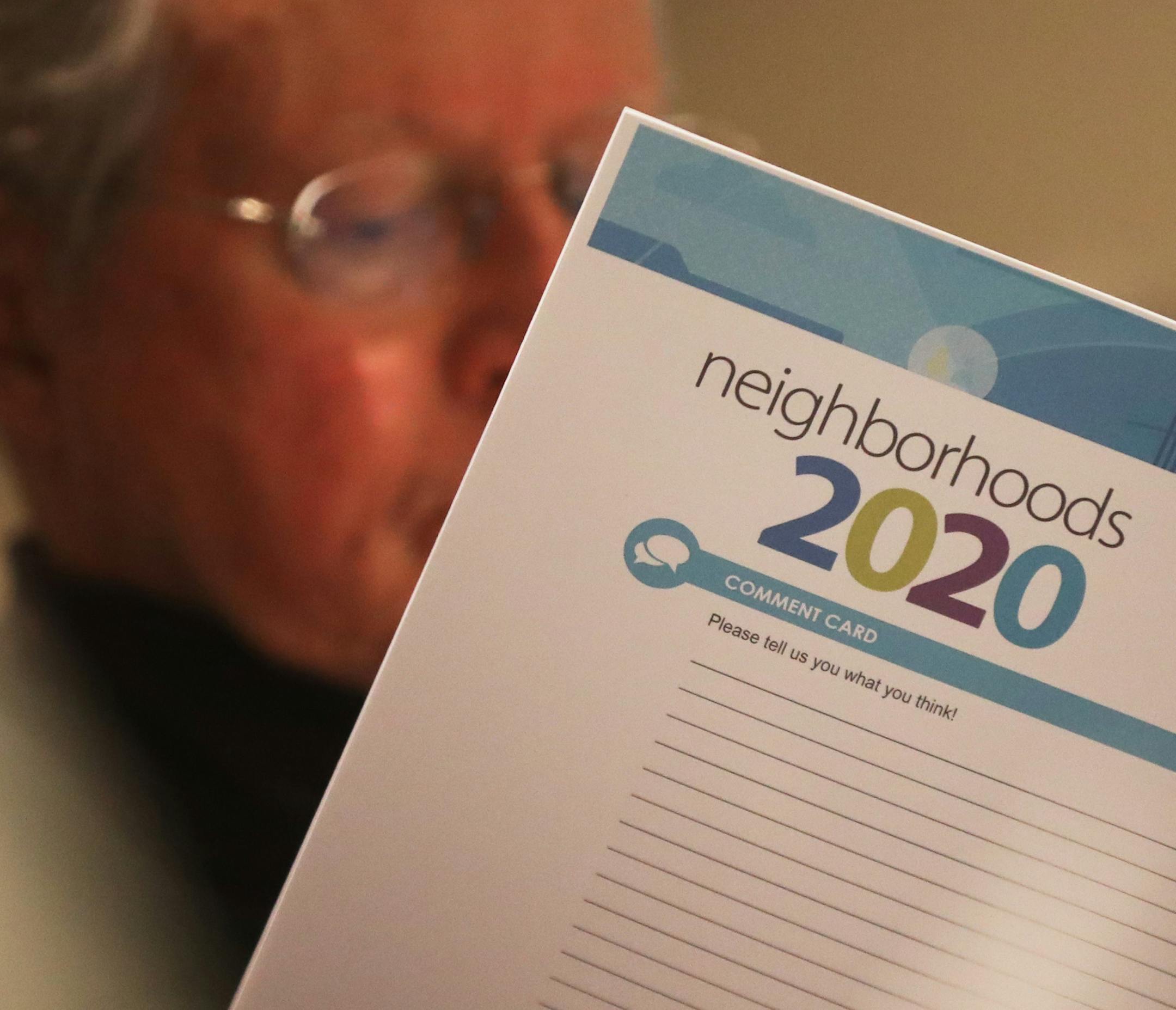 Karl Smith was among those attending an open house on Neighborhoods 2020, where people can come to learn about and give their thoughts on the city's plans for neighborhood associations Saturday, Feb. 2, 2109, at the Minneapolis Convention Center in Minneapolis, MN] DAVID JOLES •david.joles@startribune.com Live coverage from Minneapolis' Community Connections Conference..
The conference is an annual event where neighborhood leaders, residents and city staff come together to talk about the