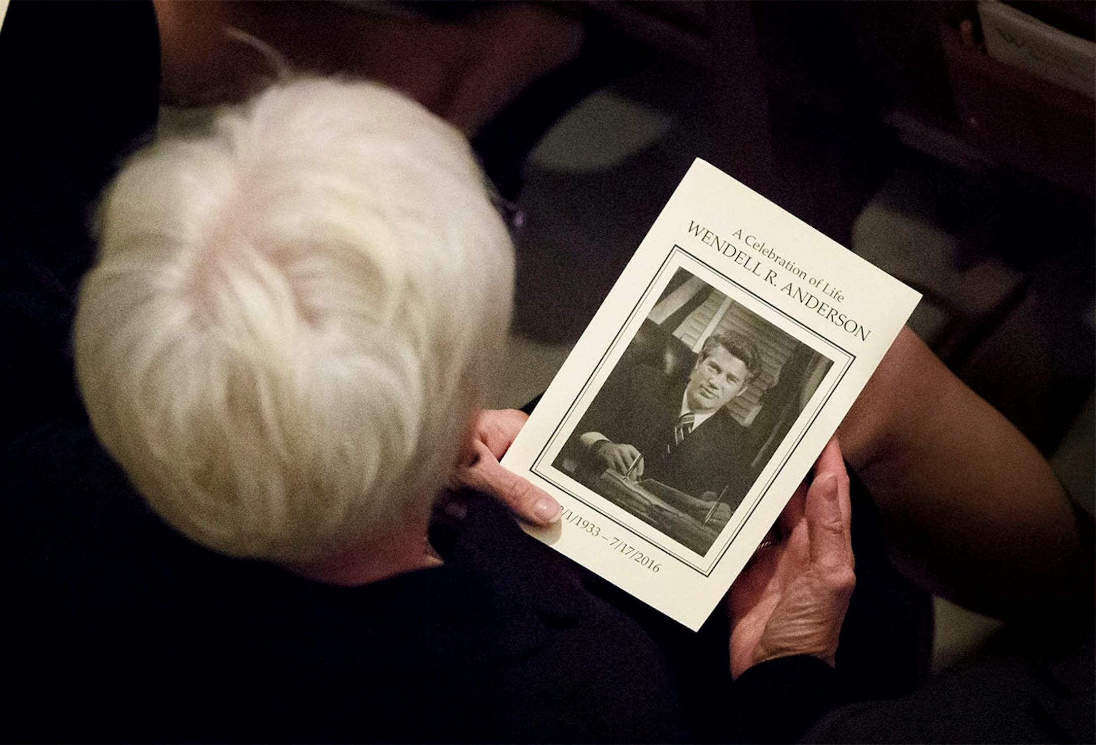 Former Gov. Wendell Anderson's funeral, Monday at Mount Olivet Lutheran Church, Minneapolis.