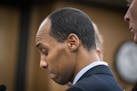 Former Minneapolis police officer Mohamed Noor read a statement before being sentenced June 7, 2019, by Judge Kathryn Quaintance in the fatal shooting