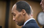 Former Minneapolis police officer Mohamed Noor read a statement before being sentenced June 7, 2019, by Judge Kathryn Quaintance in the fatal shooting