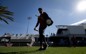 Carlos Correa during spring training in Fort Myers, Fla., on Feb. 17.