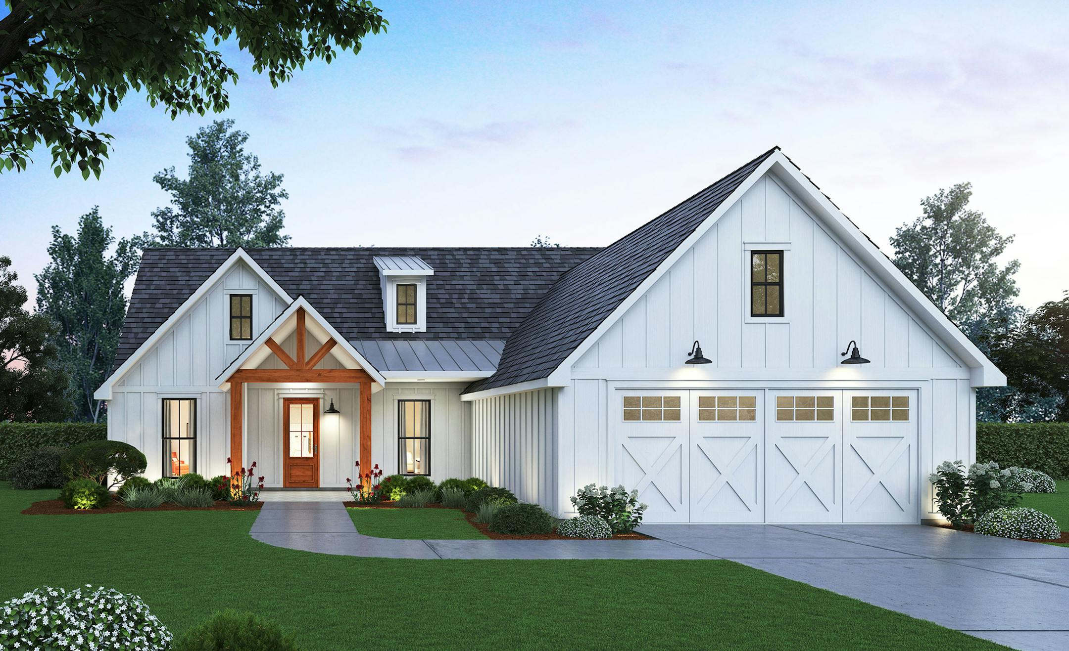 Home plan: Open and practical