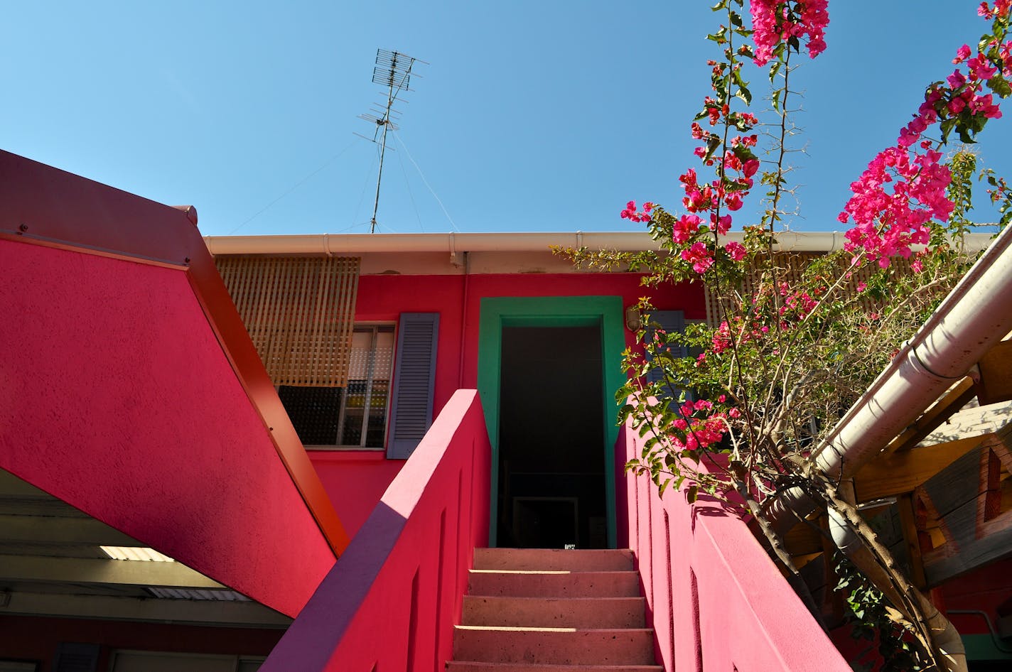 Entrance to our apartment at the hostel