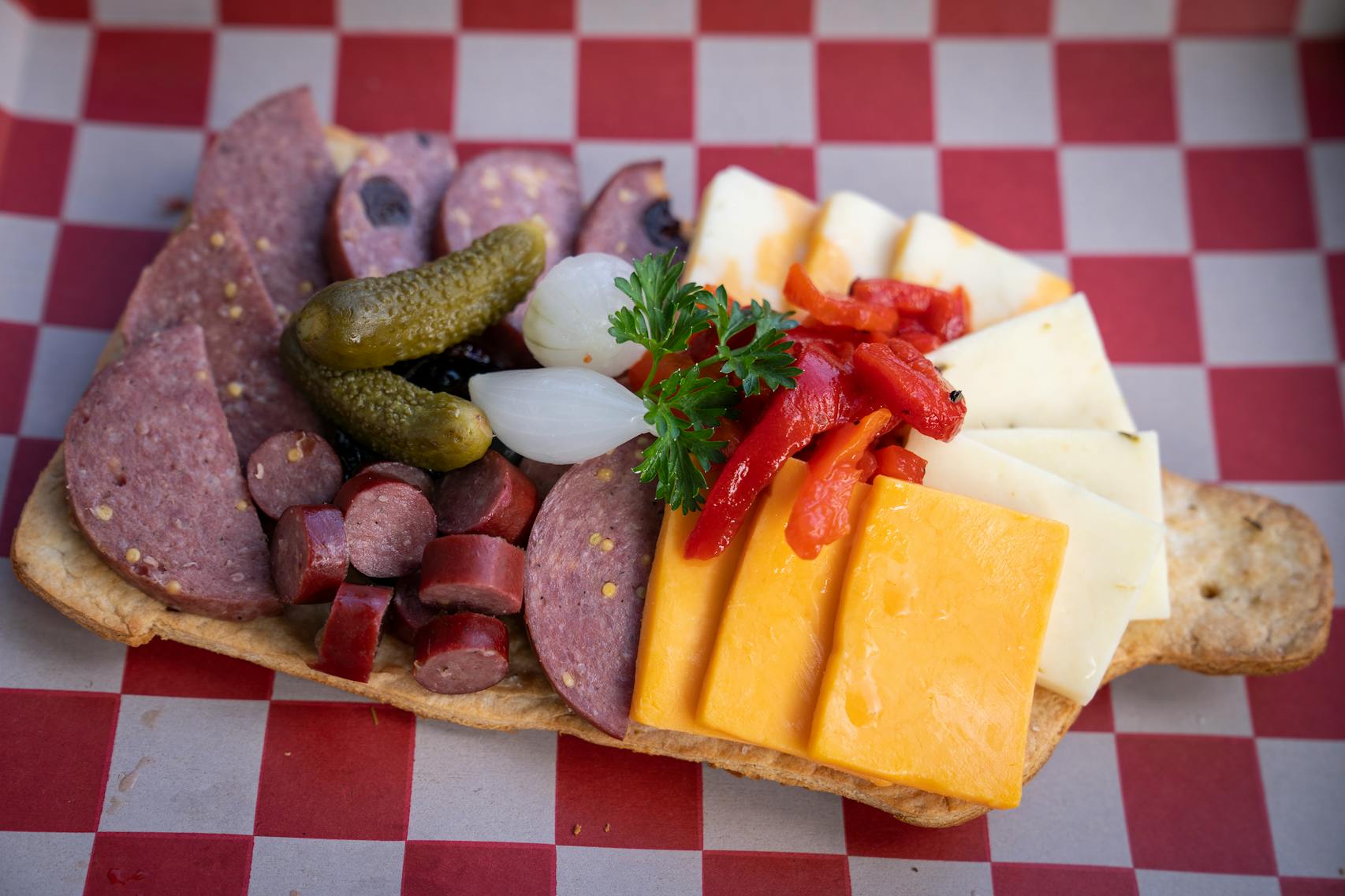 Sota-cuterie Board from Sabino’s Pizza Pies. The new foods of the 2023 Minnesota State Fair photographed on the first day of the fair in Falcon Heights, Minn. on Tuesday, Aug. 8, 2023. ] LEILA NAVIDI • leila.navidi@startribune.com