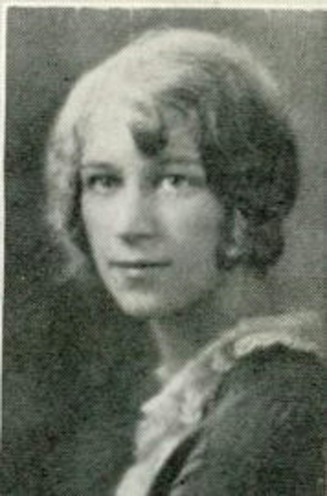 Marjorie Gray, in a photo from Washburn High School in 1929.