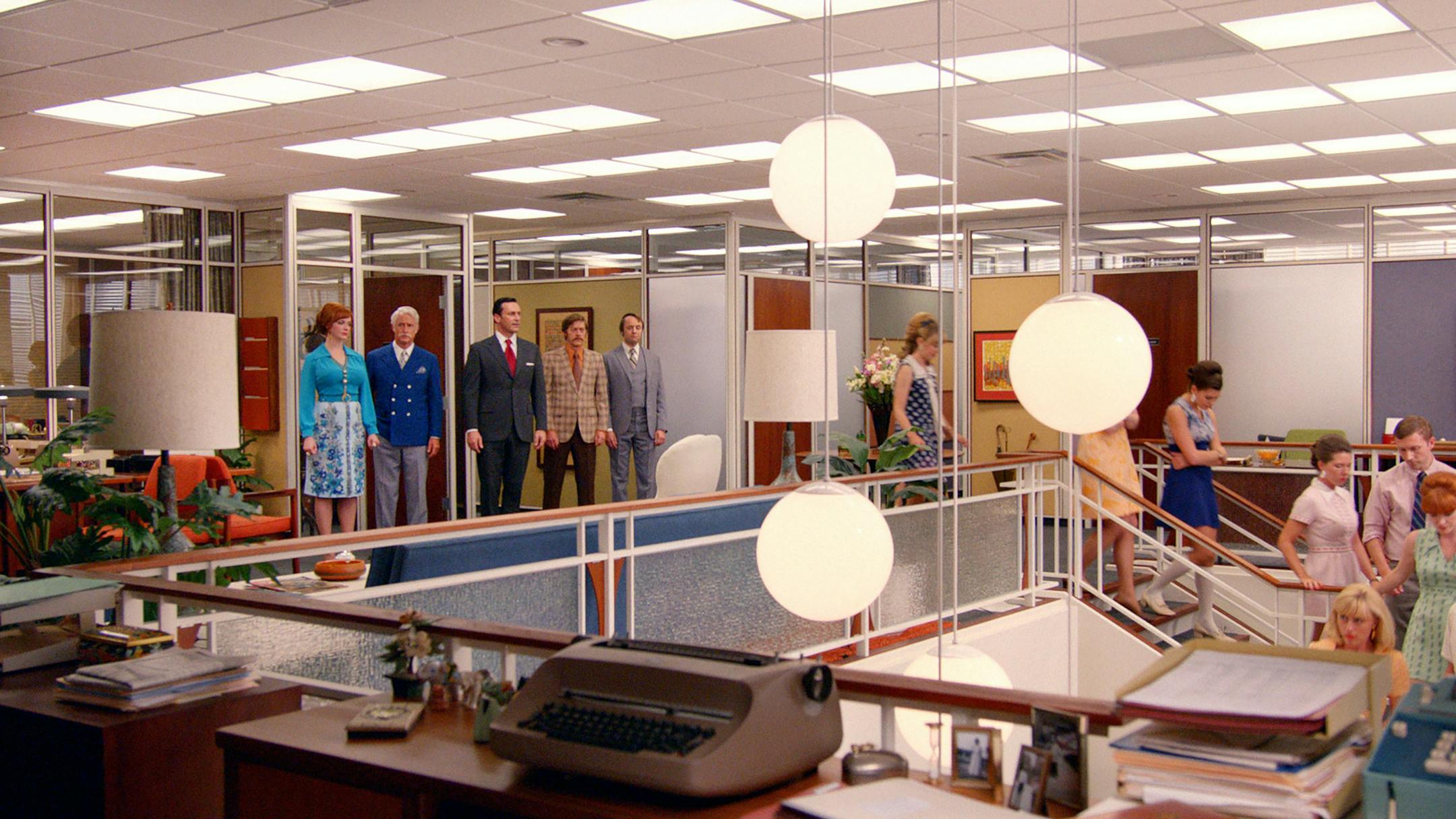 The office in "Mad Men." MUST CREDIT: AMC