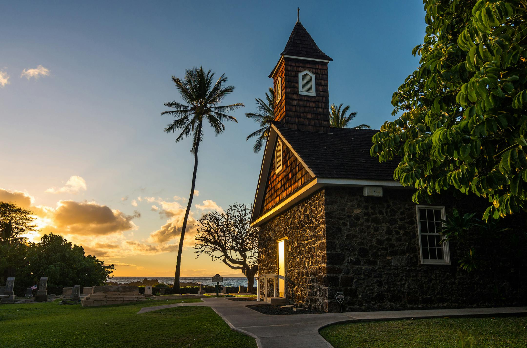 (MR) We were staying in Kihei which is on the western side of Maui and we would go out each evening to a different beach to watch the sunset (and take golden hour photos!) This church was on the way to Maluaka Beach which was our destination beach located only a couple minutes to the south of the church. Thank you so much for sending this terrific photo. I would very much like to run it in print in the Travel section. Before I can do so, I have a few questions for you so that I can tell our read