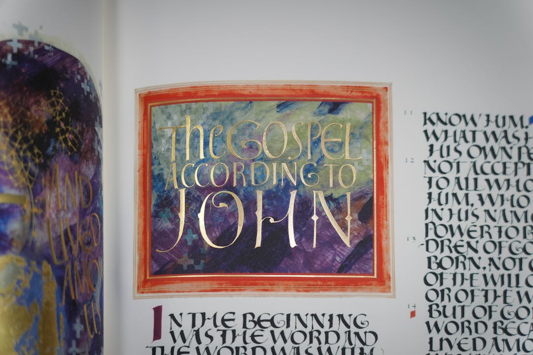 Details from the Heritage Edition of the St. John’s Bible.