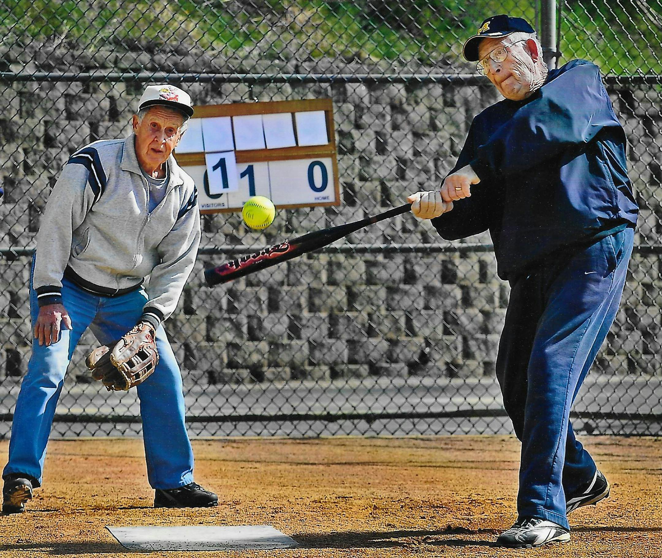 Heidi Macias of Lakeville sent in this photo of her dad, Lee Smeltzer, at bat during a senior softball game a few years ago. "He passed away last fall and this picture remains a perfect memory of him doing what he loved." says Heidi.