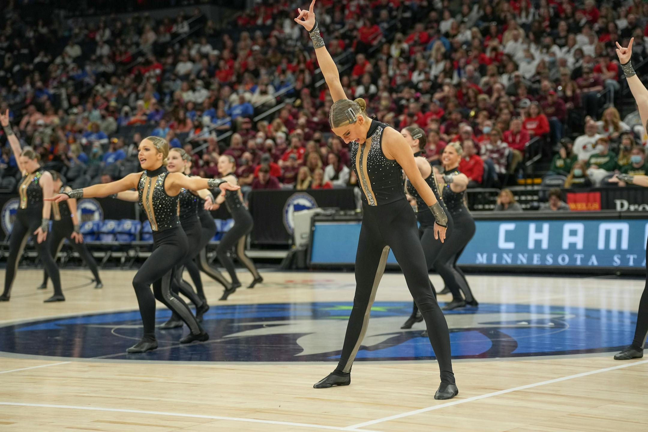 Lakeville South performs at the Class 3A MSHSL State High Kick Dance Tournament.