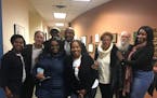 Members of the Lola's Cafe team at Wednesday's meeting. Lola's Cafe would be the first black-owned business to work with the Park Board at Lake Calhou