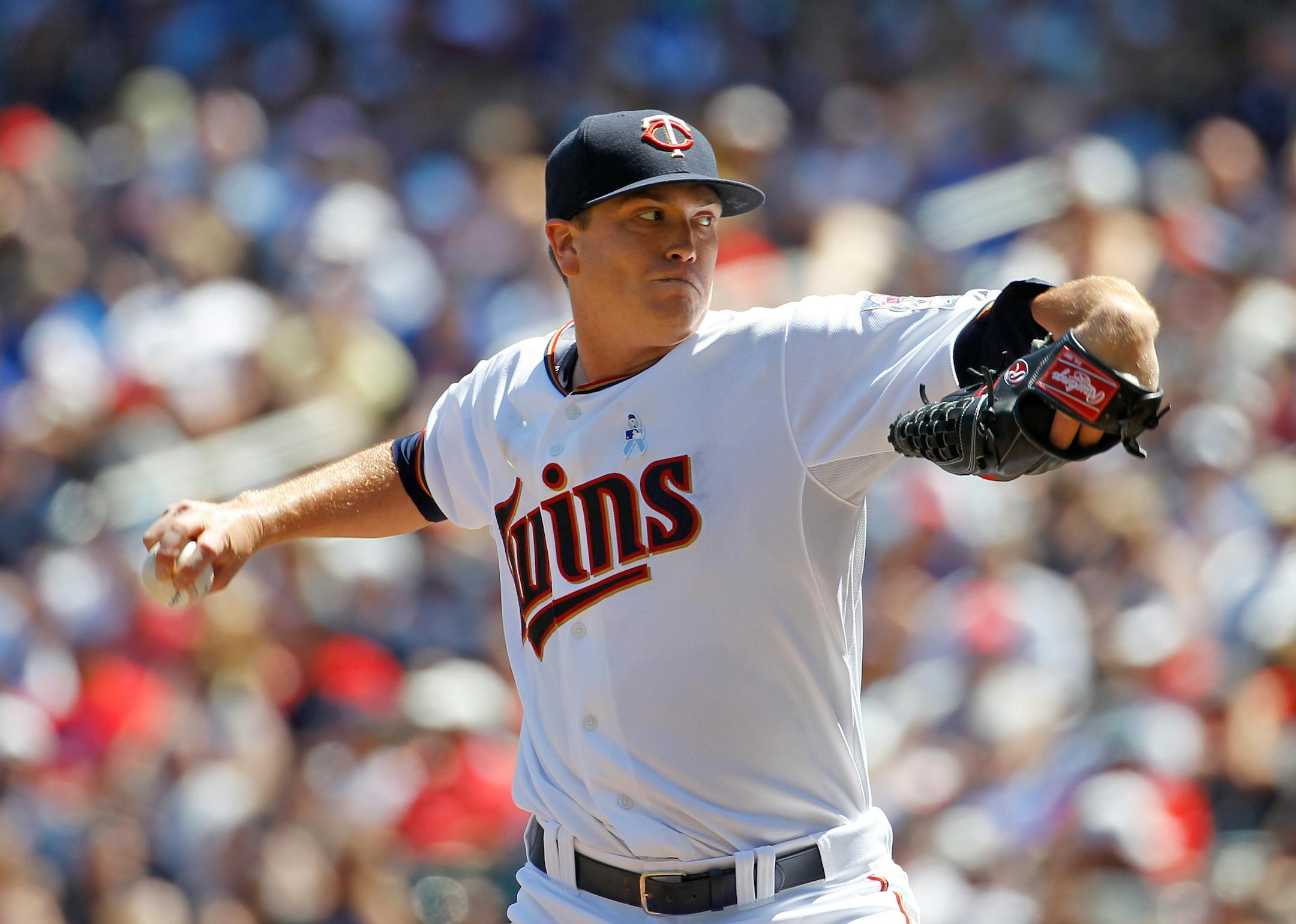 Twins righthander Kyle Gibson fell to 4-6 after giving up two runs and six hits over five innings against the Cubs on Sunday at Target Field.