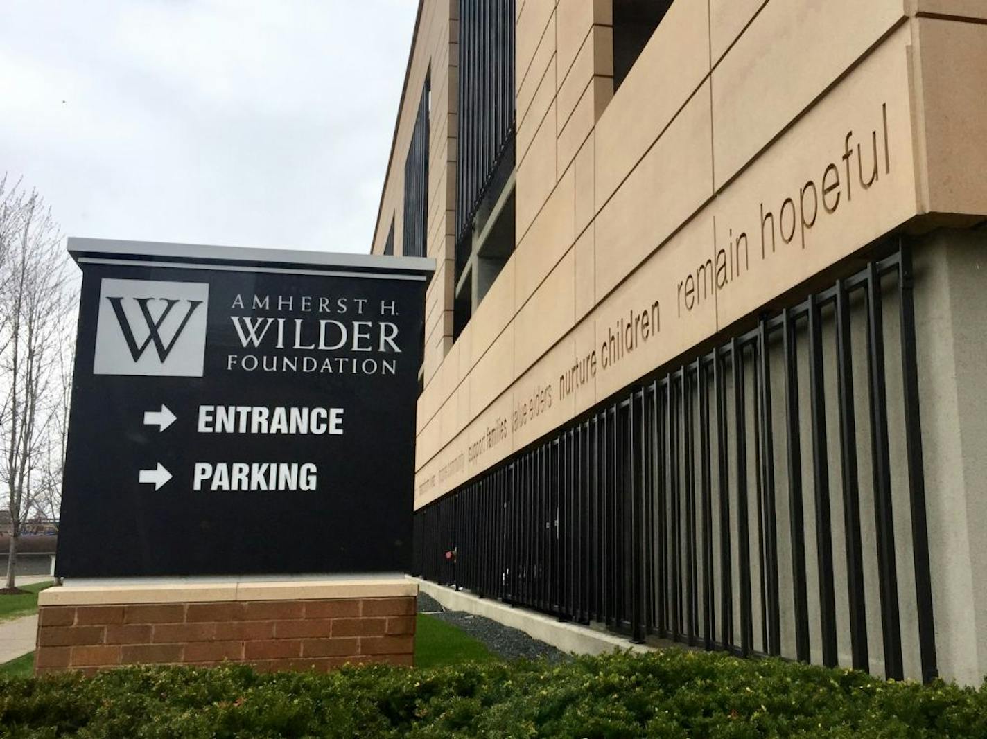 The lots on Lexington Parkway are a block south of the Green Line and near Wilder's headquarters, pictured, at the northeastern edge of St. Paul's Union Park neighborhood. They have sat vacant for more than a decade.