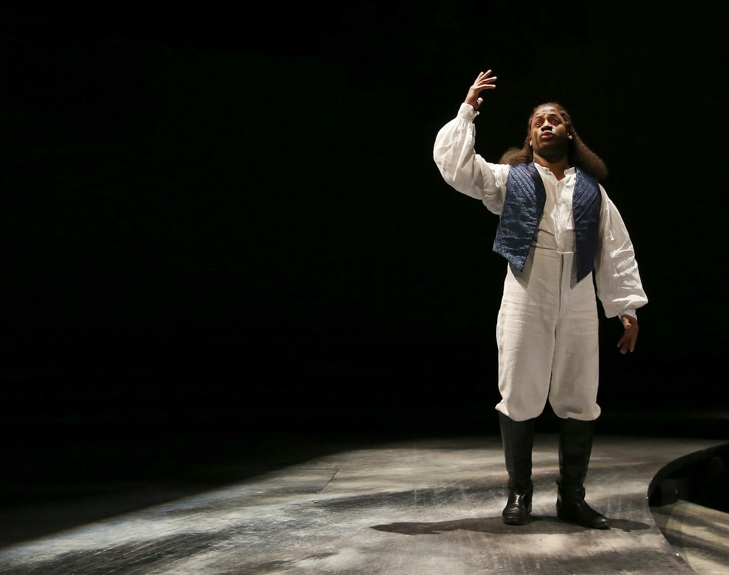 Wayne T. Carr (Pericles) during a tech rehearsal at the Guthrie Theater. ] CARLOS GONZALEZ &#xef; cgonzalez@startribune.com - January 12, 2016, Minneapolis, MN, Joe Haj sounded almost relieved on the phone. After six months in his new job as artistic director at the Guthrie Theater, Haj is finally back in the rehearsal hall, preparing "Pericles," a lesser-known Shakespeare that he loves.