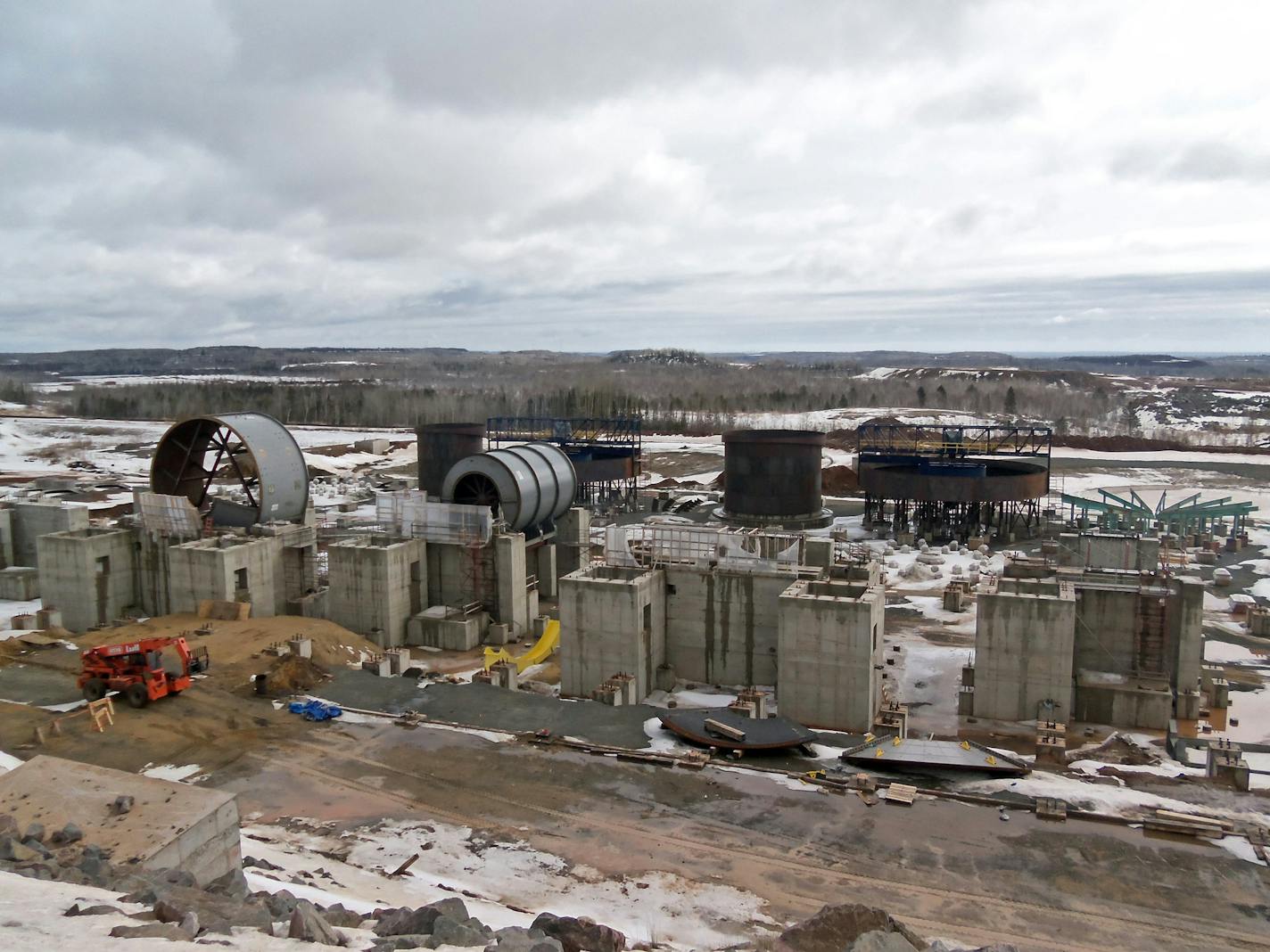 Equipment on the Essar Steel site in Nashwauk in 2014 before Essar halted the project and filed for bankruptcy. (Provided photo)