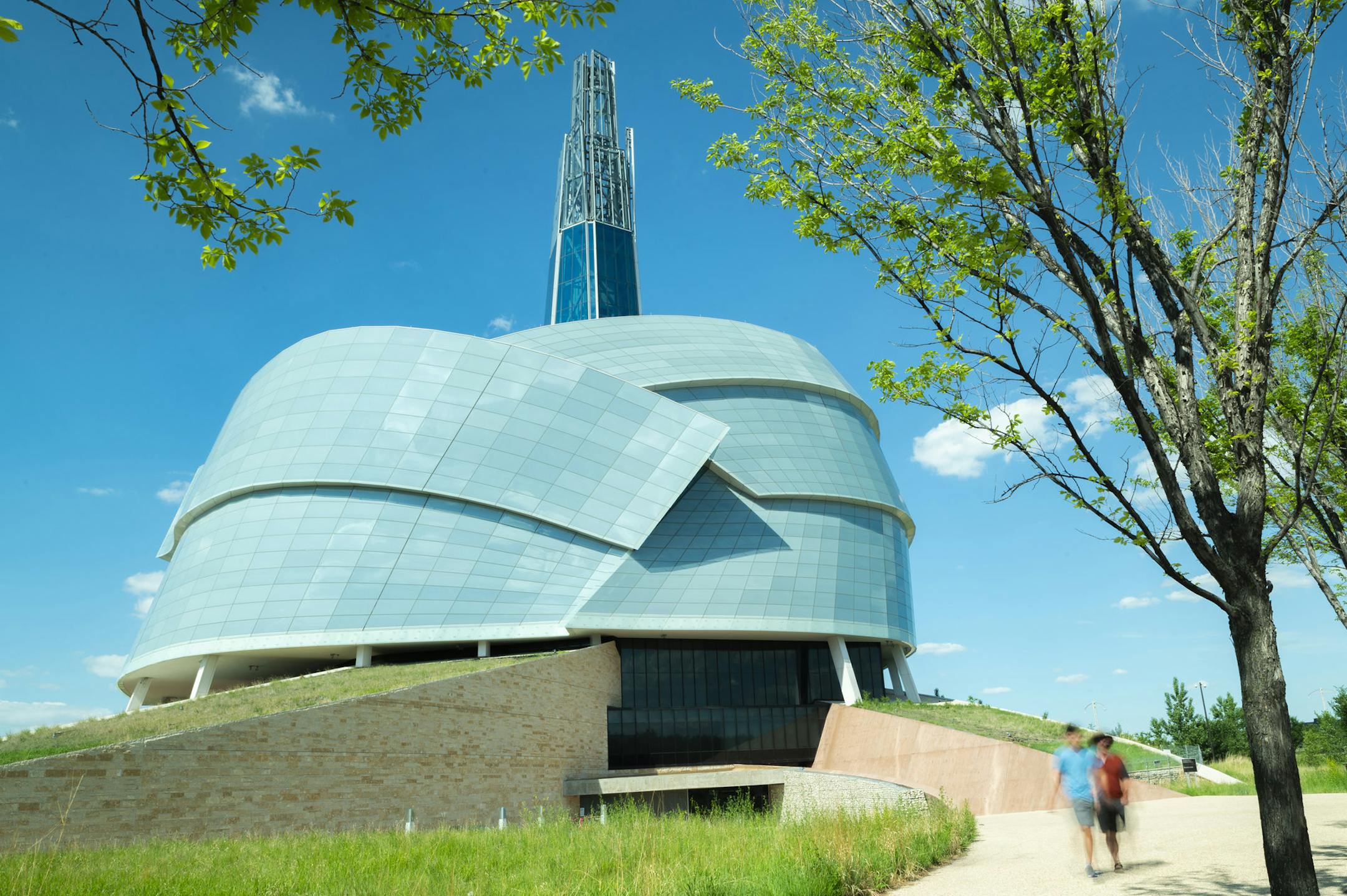 The Canadian Museum for Human Rights, in Winnipeg, can be toured via video. Photo by Aaron Cohen, provided by the CMHR.