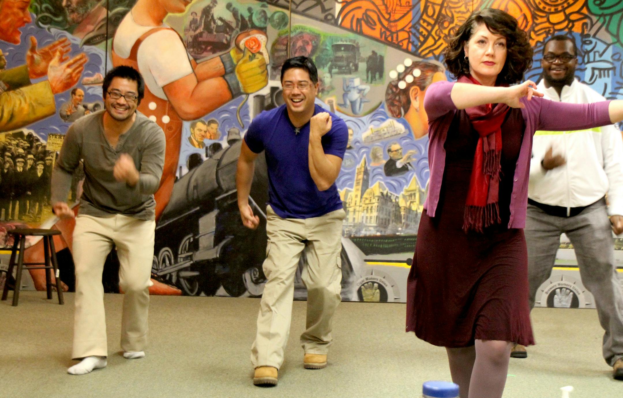Song Kim, Allen Malicsi, Carolyn Pool and John Stephens in &#xec;A Sacred Passage,&#xee; by Full Circle Theater. The photo credit is LKBachman