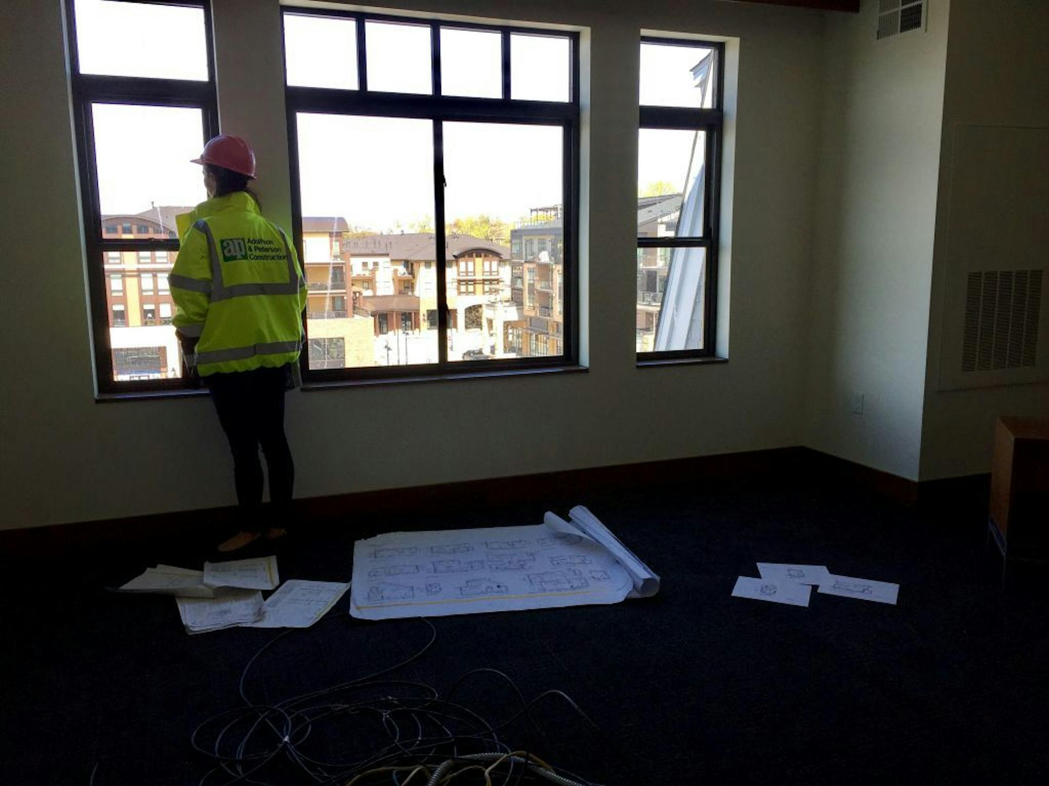Construction work continued May 2, 2017 on The Landing Hotel in Wayzata, part of a $342 million five block redevelopment project called the Promenade of Wayzata that replaced the old Wayzata Bay Center.