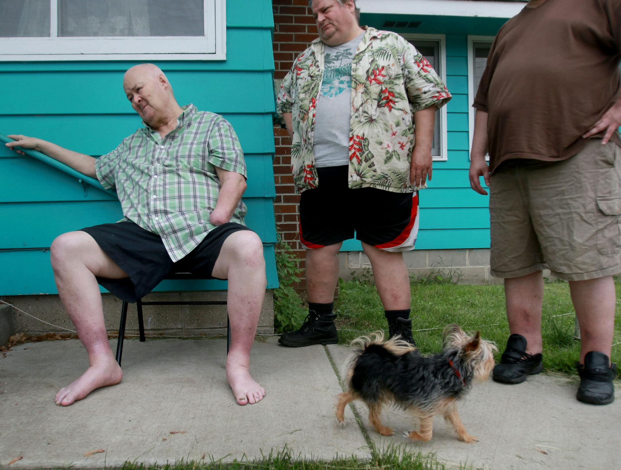 Brothers Douglas Keenan, left, and Robert Keenan, right, and Mitch Seffens, middle, a family friend who is caring for Doug, were seen outside the Keenans' rambler Friday, June 10, 2016, in Bloomington, MN. ](DAVID JOLES/STARTRIBUNE)djoles@startribune A brilliant but flawed medical doctor is alleging that large swaths of Bloomington and Richfield are contaminated by a half-century of industrial pollution and possibly even hosting a cancer cluster. Robert Keenan now lives with his brother in the s
