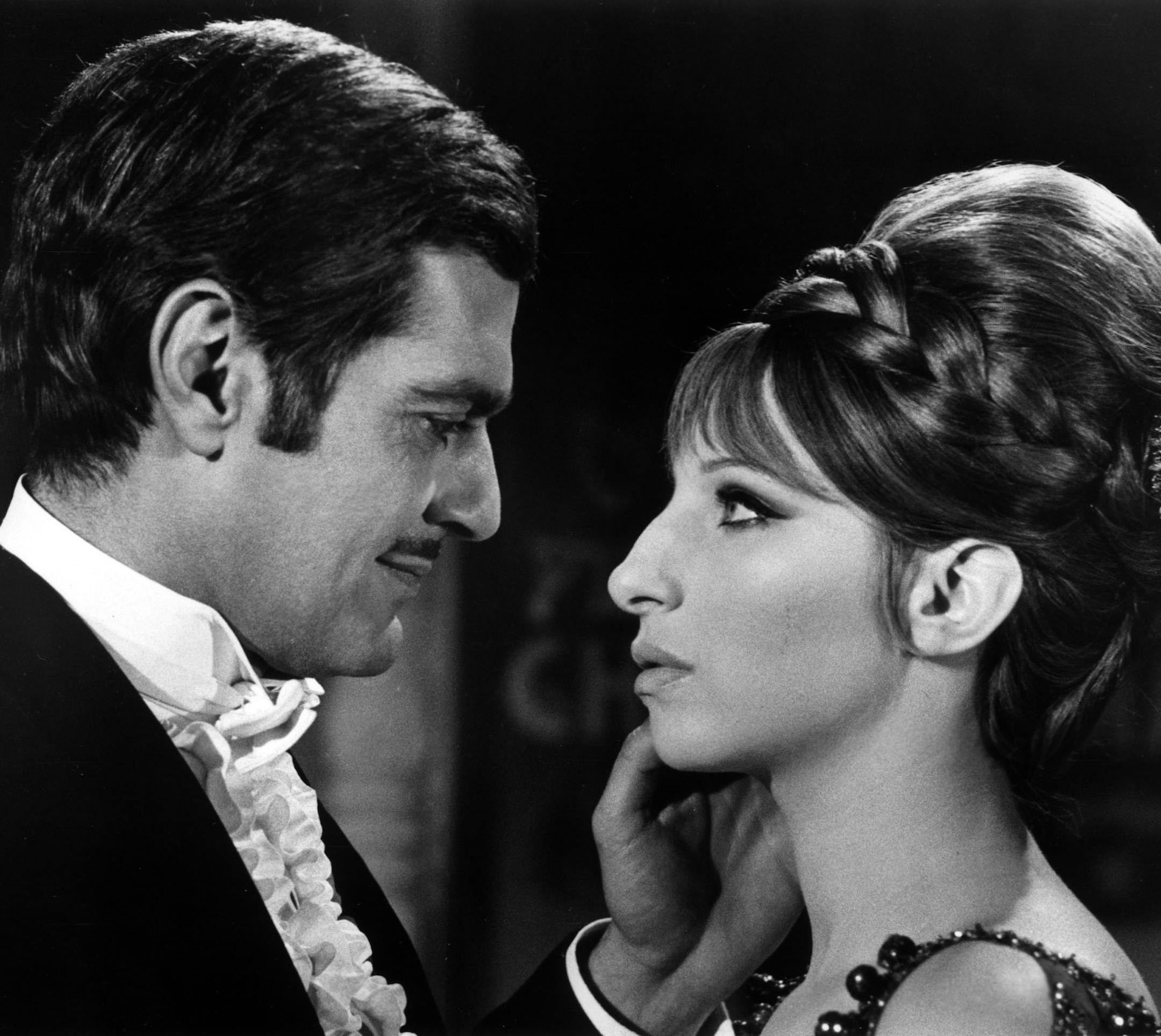 Omar Sharif and Barbra Streisand in "Funny Girl"