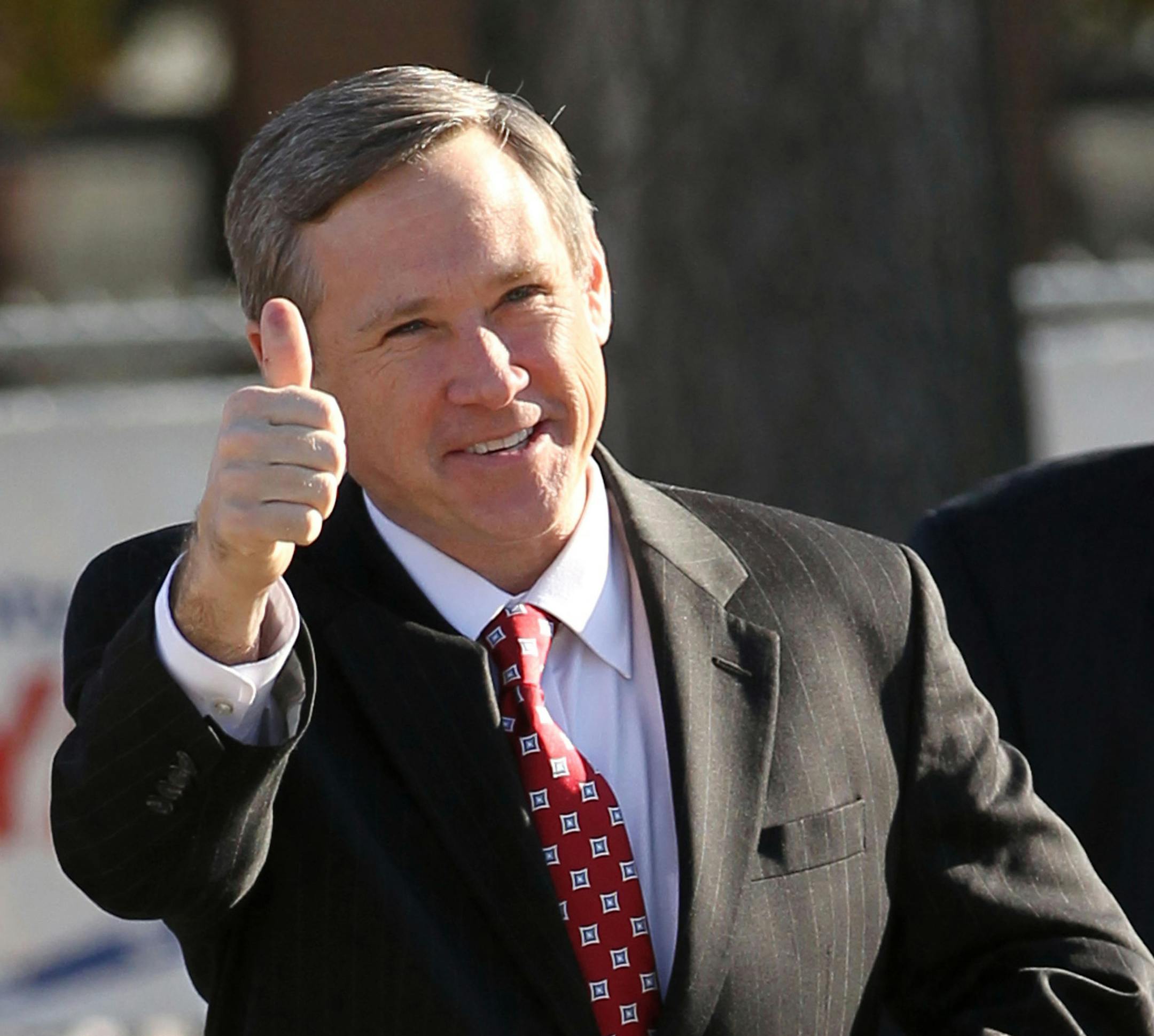 U.S. Rep. and Republican candidate for U.S Senate Mark Kirk arrives to vote Tuesday, November 2, 2010 at a Highwood, Illinois recreation center. (Chris Walker/Chicago Tribune/MCT)