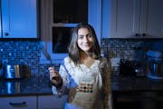 Thirteen-year-old Kiran Alwy, runner-up on "Chopped Junior," in the kitchen of her home in St. Louis Park.