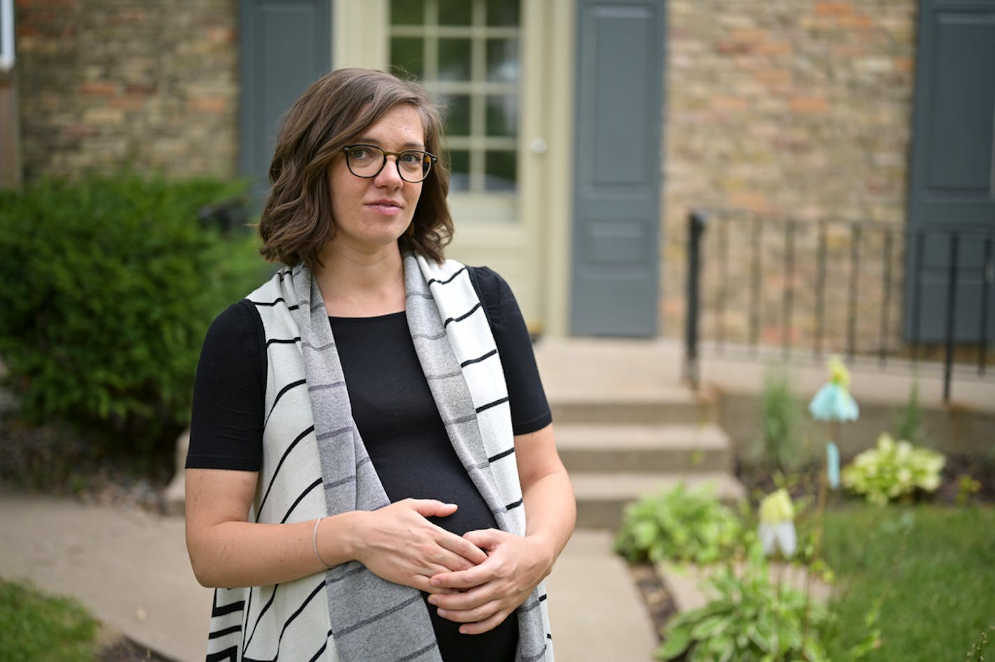 Krista Browne and her husband turned the upper floor of their duplex in Minneapolis into a long-term rental that brings in less money than a short-term deal such as Airbnb. They have been saving for a house for their growing family.