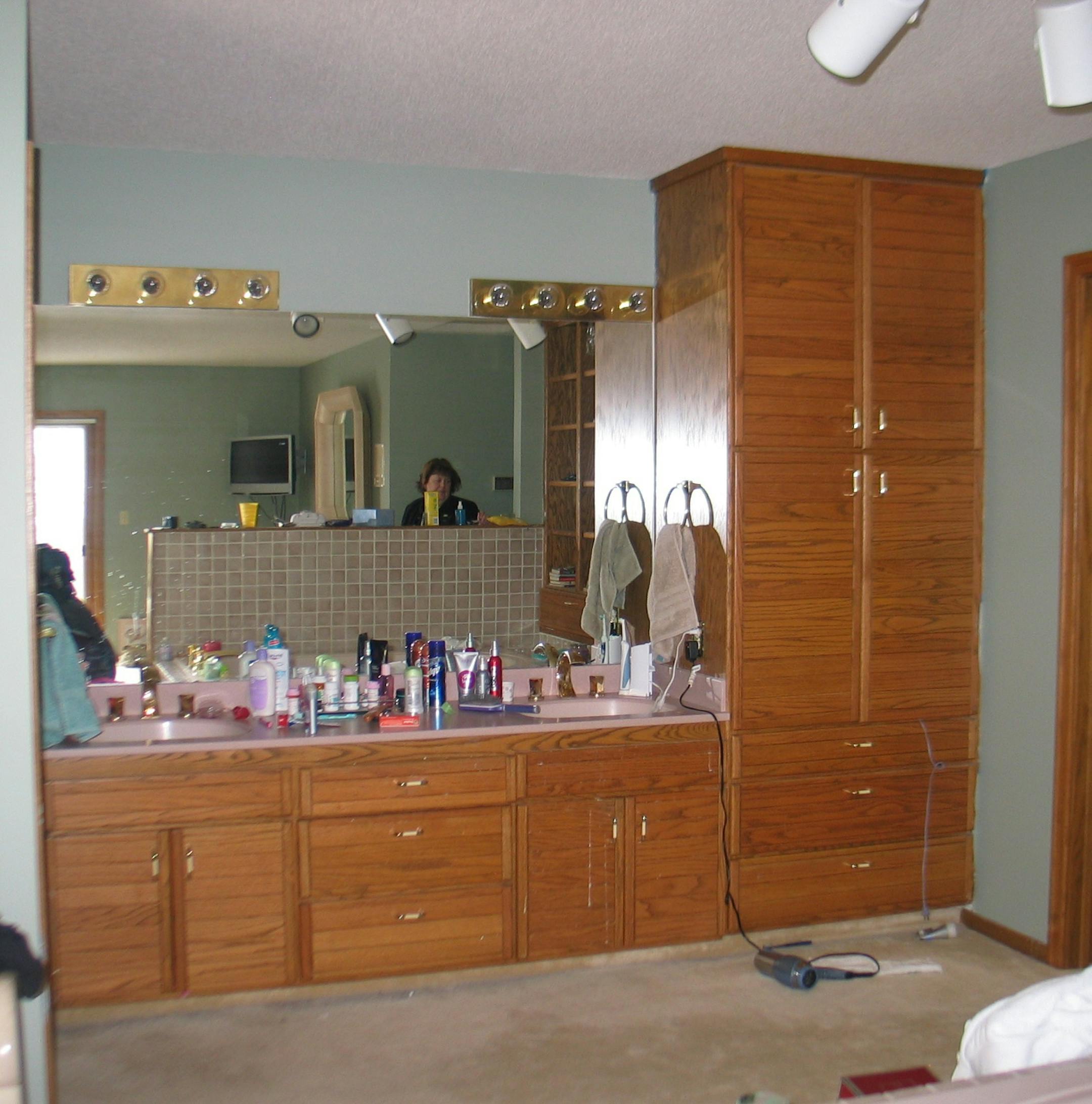 BEFORE master bathroom by Lilu Interiors. Provided photo.