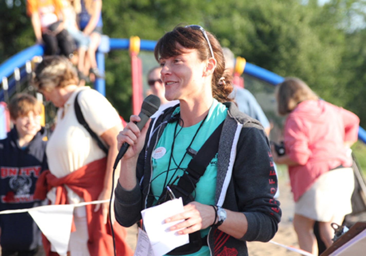 Nicole Cueno relishes her role as race director of the YWCA Minneapolis Women's Triathlon.