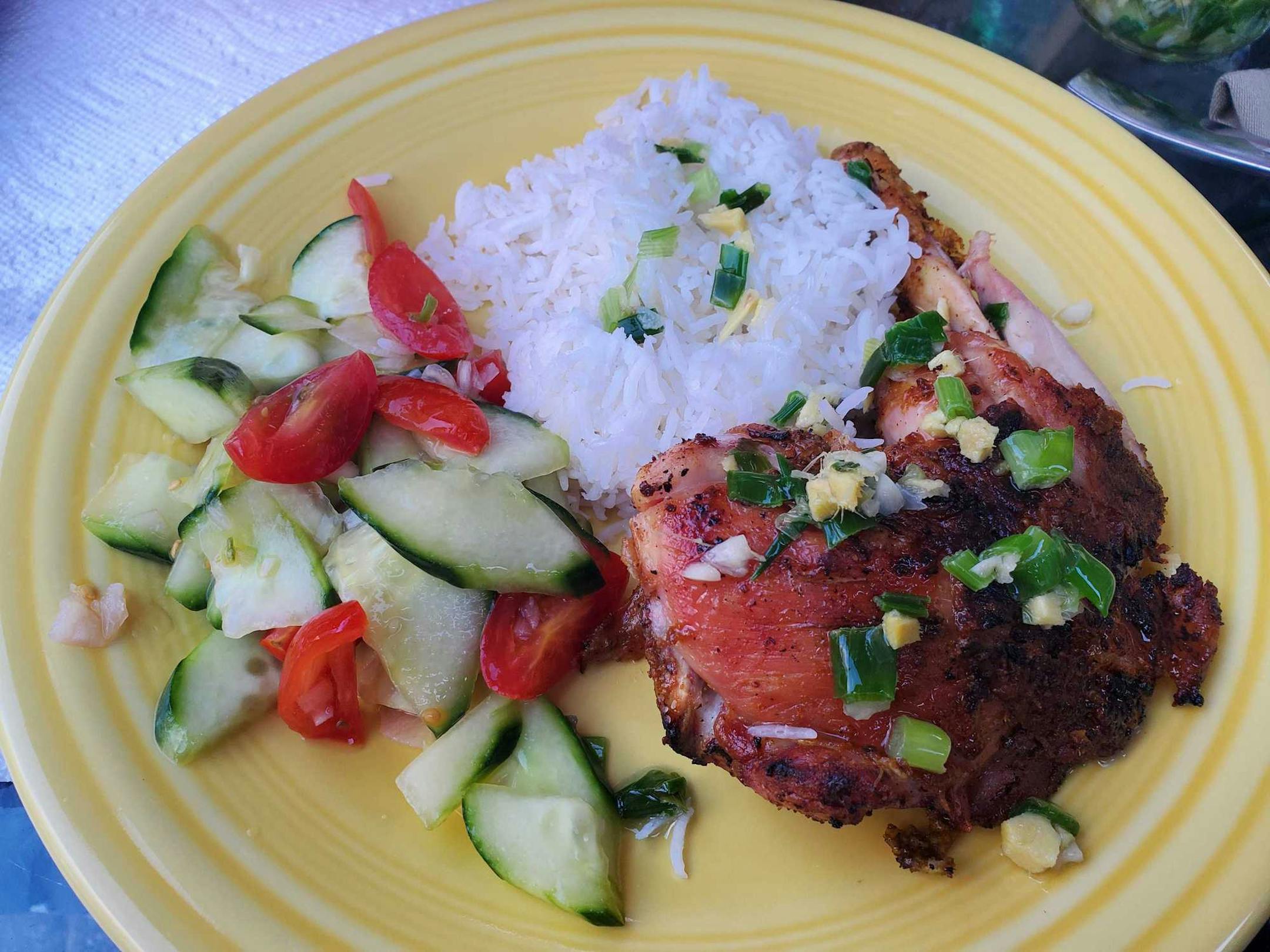 Grilled Butterflied Chicken, a recipe by Chef Yia Vang