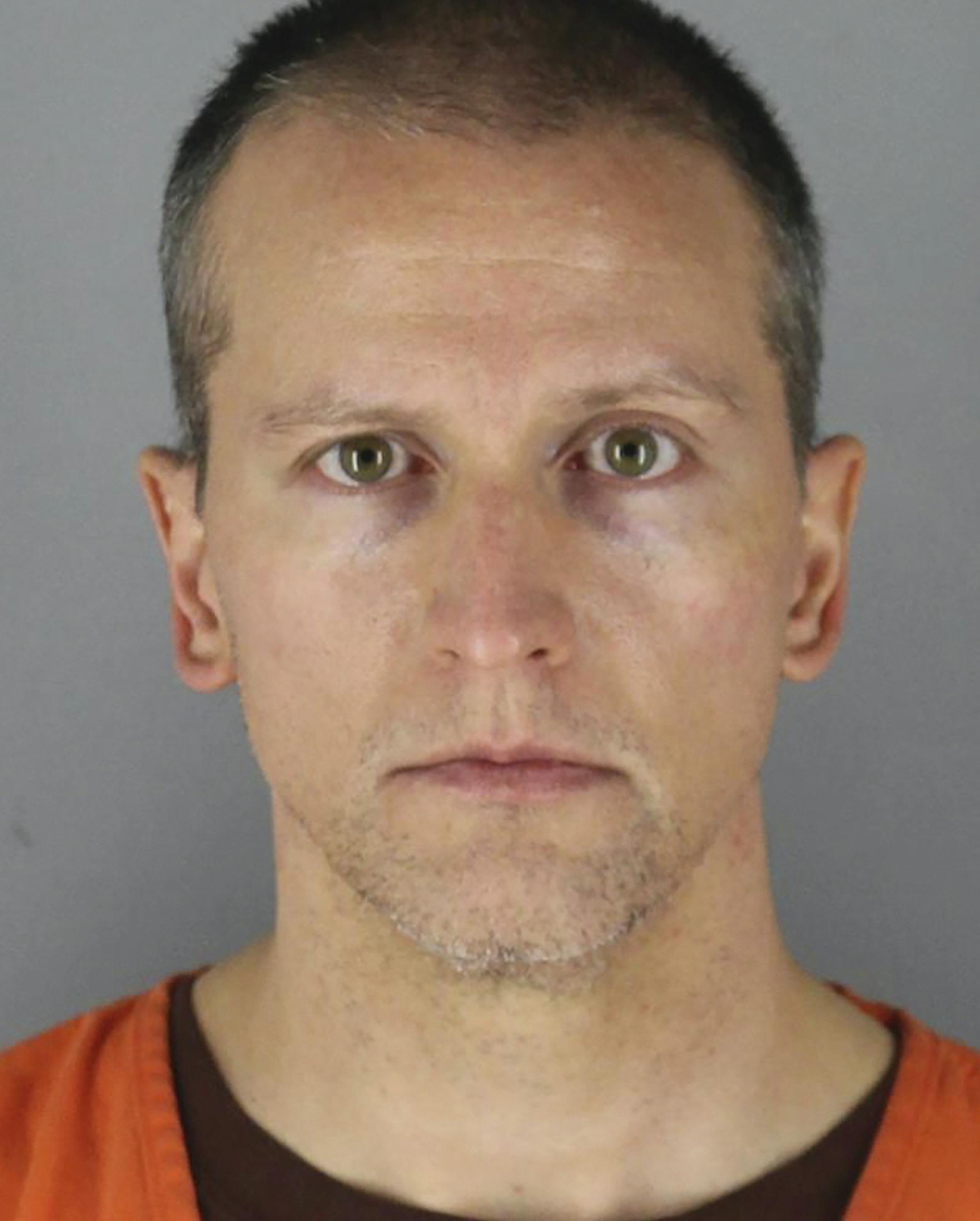 FILE - This May 31, 2020 photo provided by the Hennepin County Sheriff shows former Minneapolis police officer Derek Chauvin, who was arrested Friday, May 29, in the Memorial Day death of George Floyd. Prosecutors are charging Chauvin, accused of pressing his knee against Floyd's neck, with second-degree murder, and for the first time will level charges against three other officers at the scene, a newspaper reported Wednesday, June 3, 2020. (Hennepin County Sheriff via AP, File)