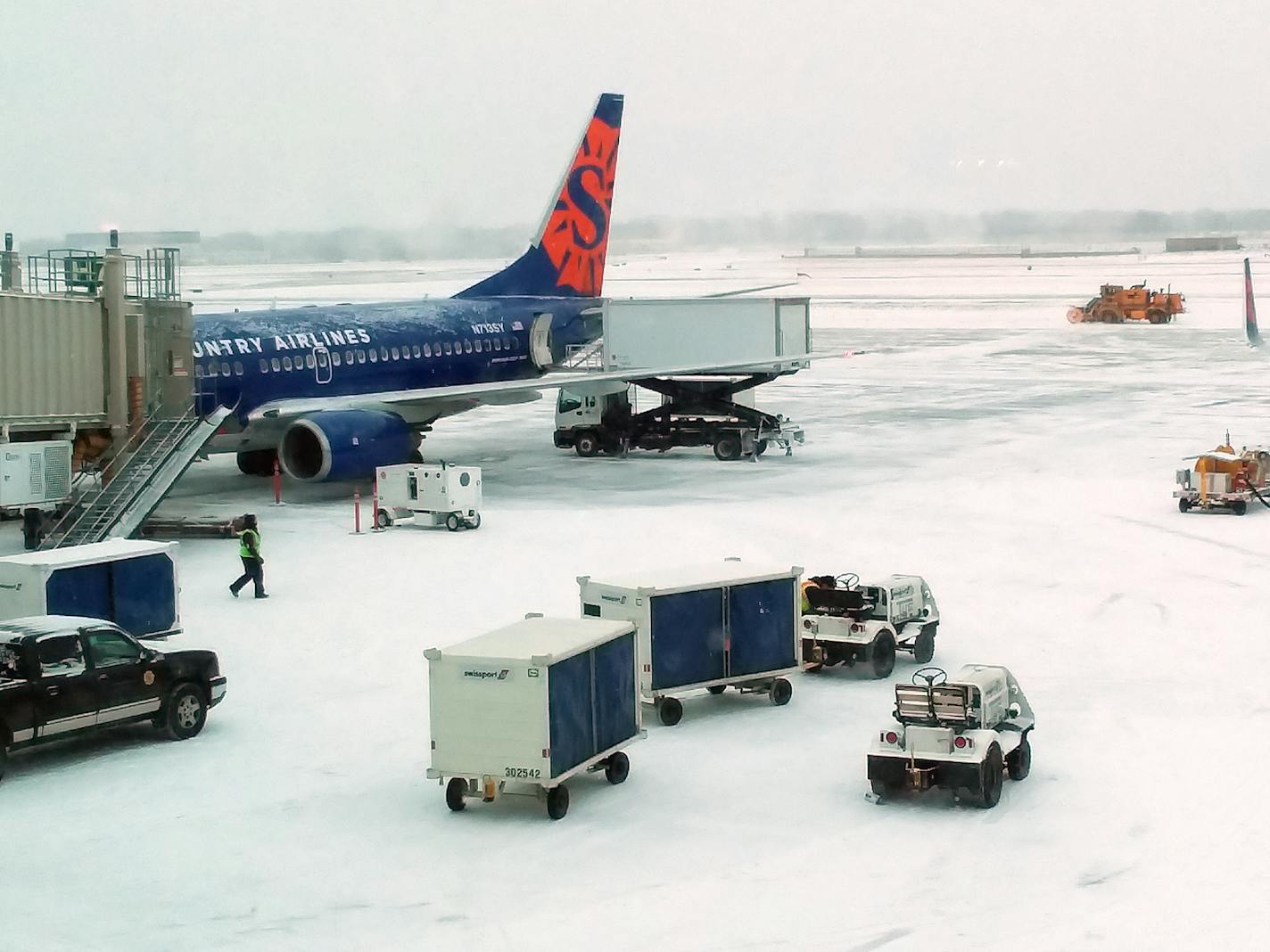 Sun Country Airlines is suing the firm it hired to take over ramp, baggage handling and other ground services a year ago at Minneapolis-St. Paul International Airport. The move led to staffing troubles that damaged the airline's operations and financial performance and the two firms split ways in September.