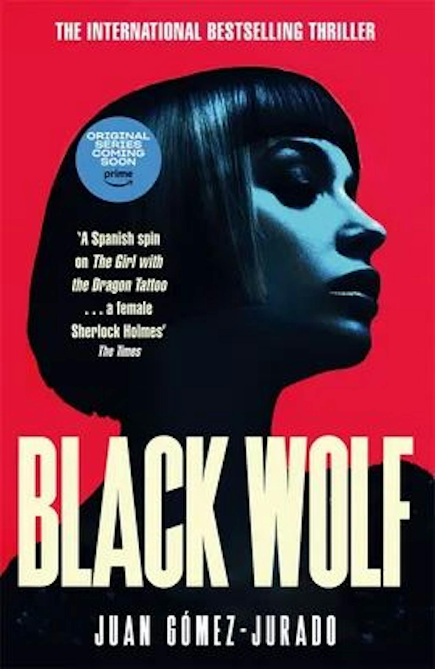 A photo of a woman is on the cover of "Black Wolf"