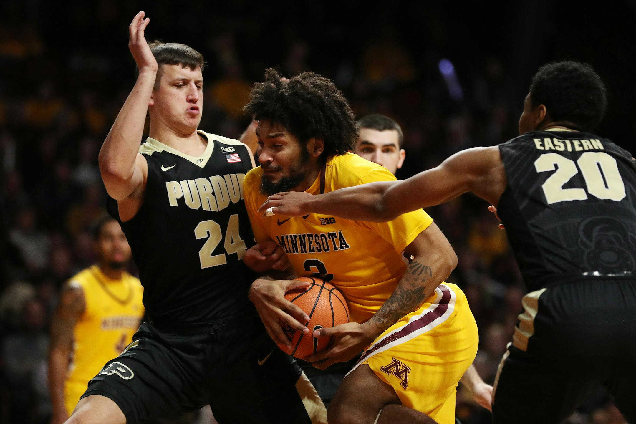 Gophers junior Jordan Murphy is a few inches shorter than most Big Ten centers, but he is powerful enough to hold his own physically.