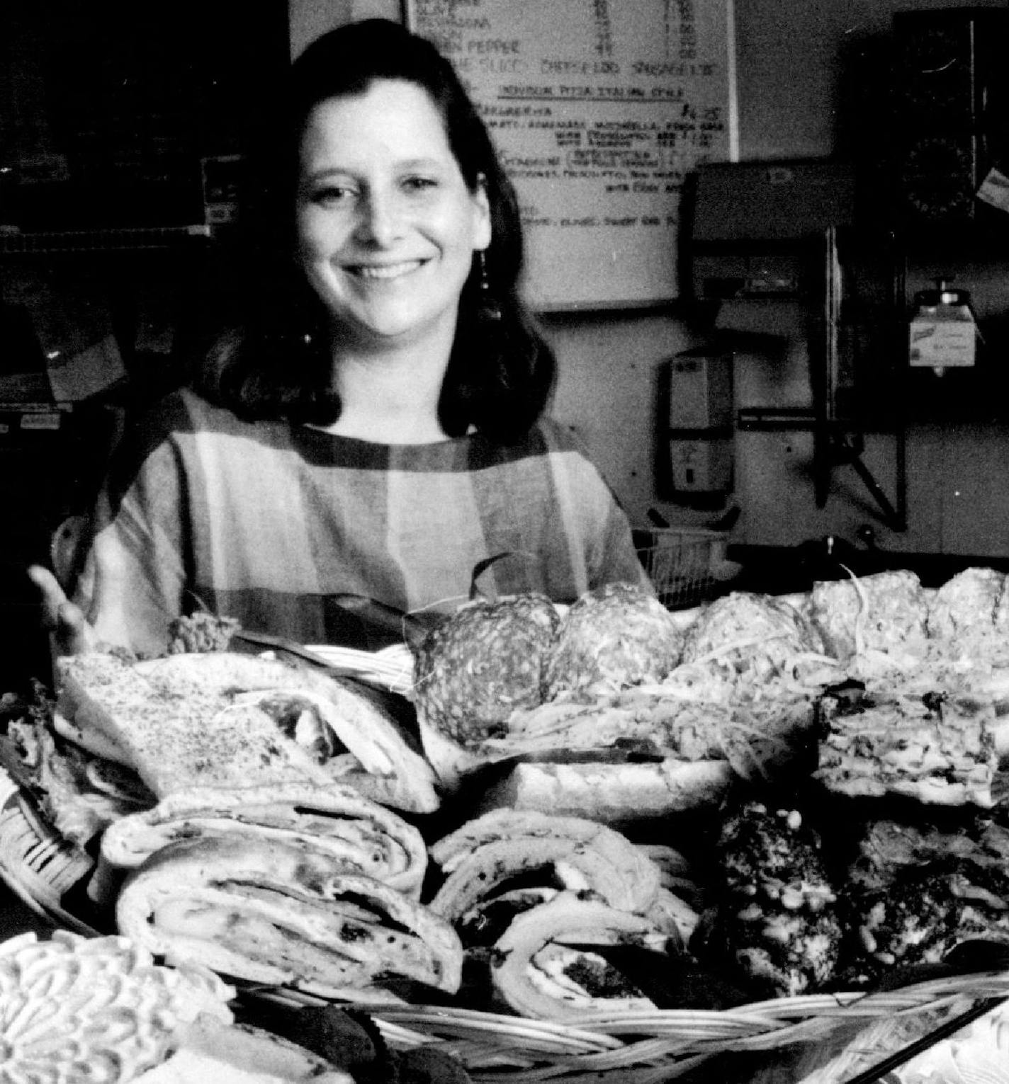 June 8, 1988, at Broder's Cucina Italiana: Molly Broder stood at the specialty case of the Italian kitchen she and her husband, Tom, started.