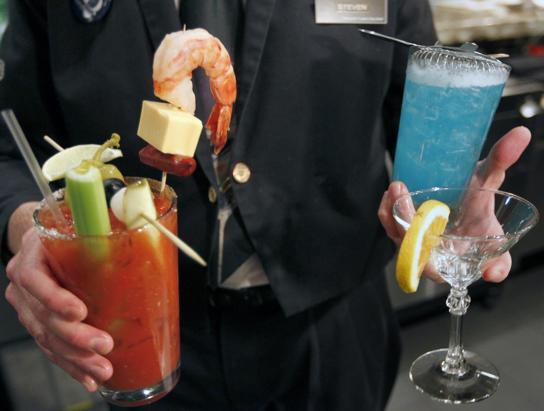 If you want a morning Bloody Mary or an Evening Blue Martini, you're going to need to wait until 6 a.m.