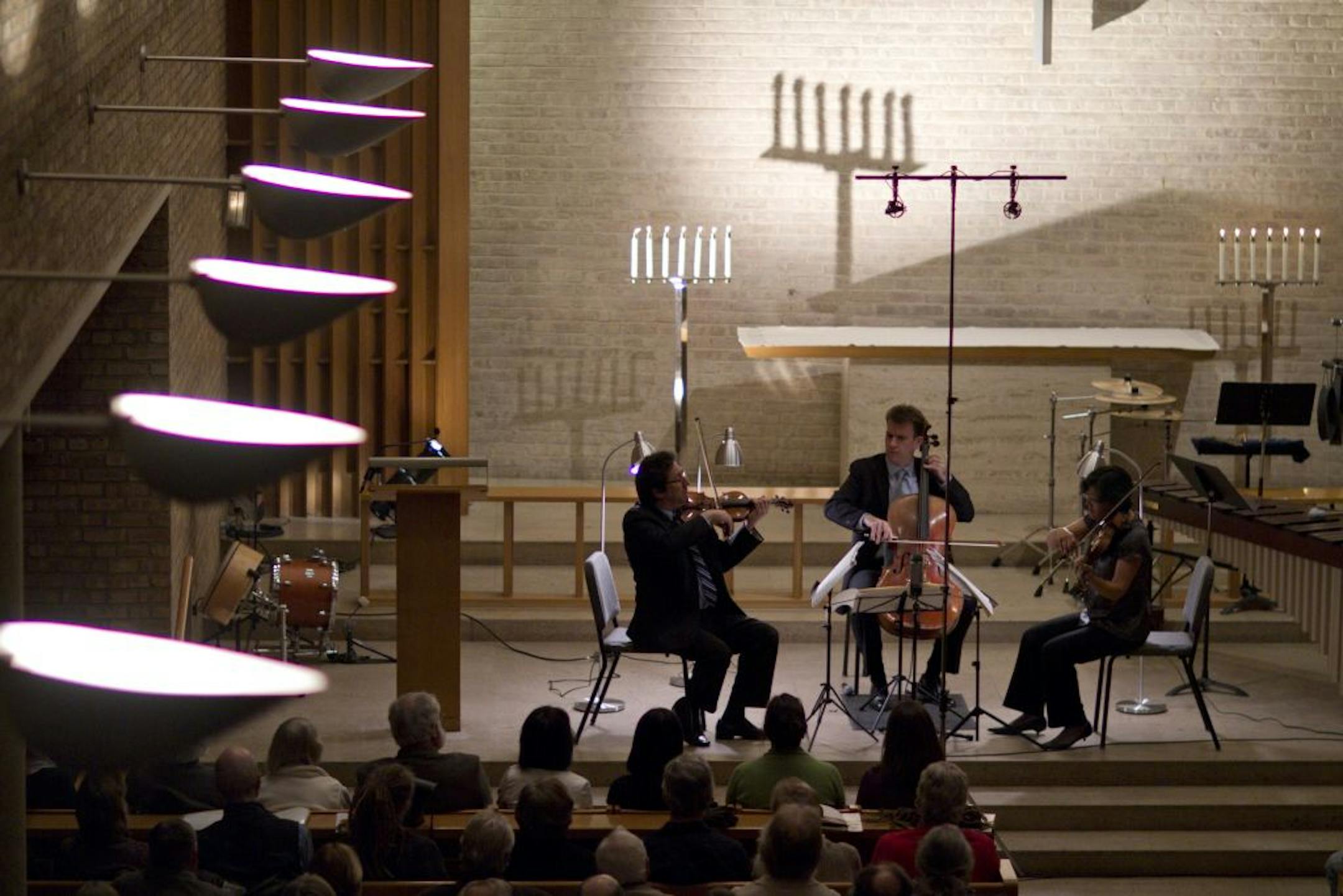 Chamber ensemble Accordo performed in March at Christ Church Lutheran in south Minneapolis. The first piece of the sold-out concert was Beethoven's string trio in G major, performed by violinist Ruggero Allifranchini, cellist Edward Arron and violist Maiya Papach.