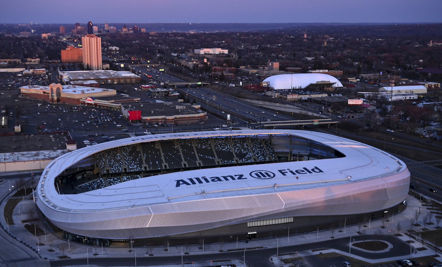 Allianz Field was photographed Wednesday, April 3, 2019 in St. Paul, Minn. ] Aaron Lavinsky &#x2022; aaron.lavinsky@startribune.com Allianz Field was photographed Wednesday, April 3, 2019 in St. Paul, Minn.