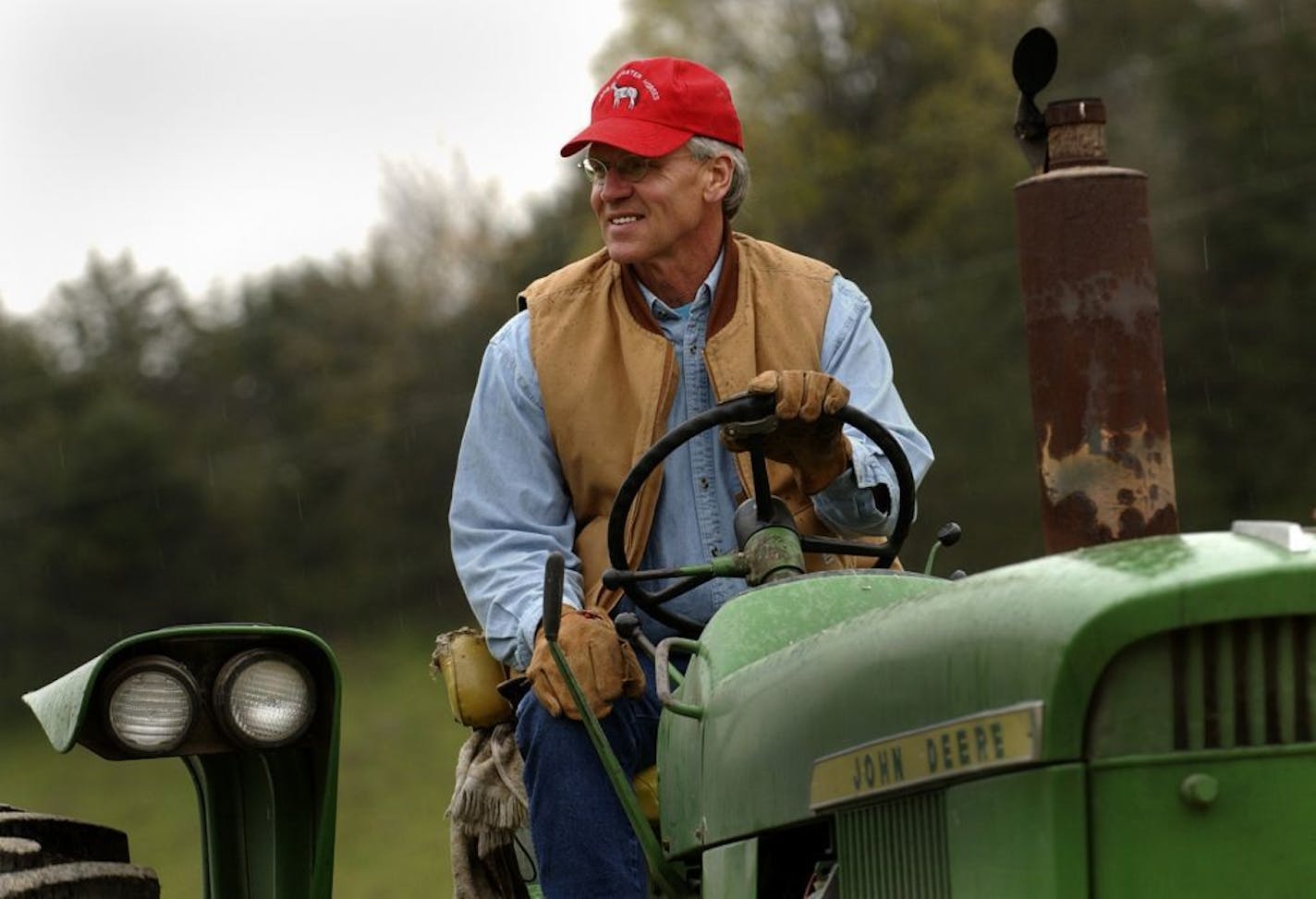 2005: Duane Benson, former legislator, NFL linebacker and business advocate, has a new role as executive director of the Minnesota Early Learning Foundation. He drove his tractor to fix fences on his farm in Lanesboro.