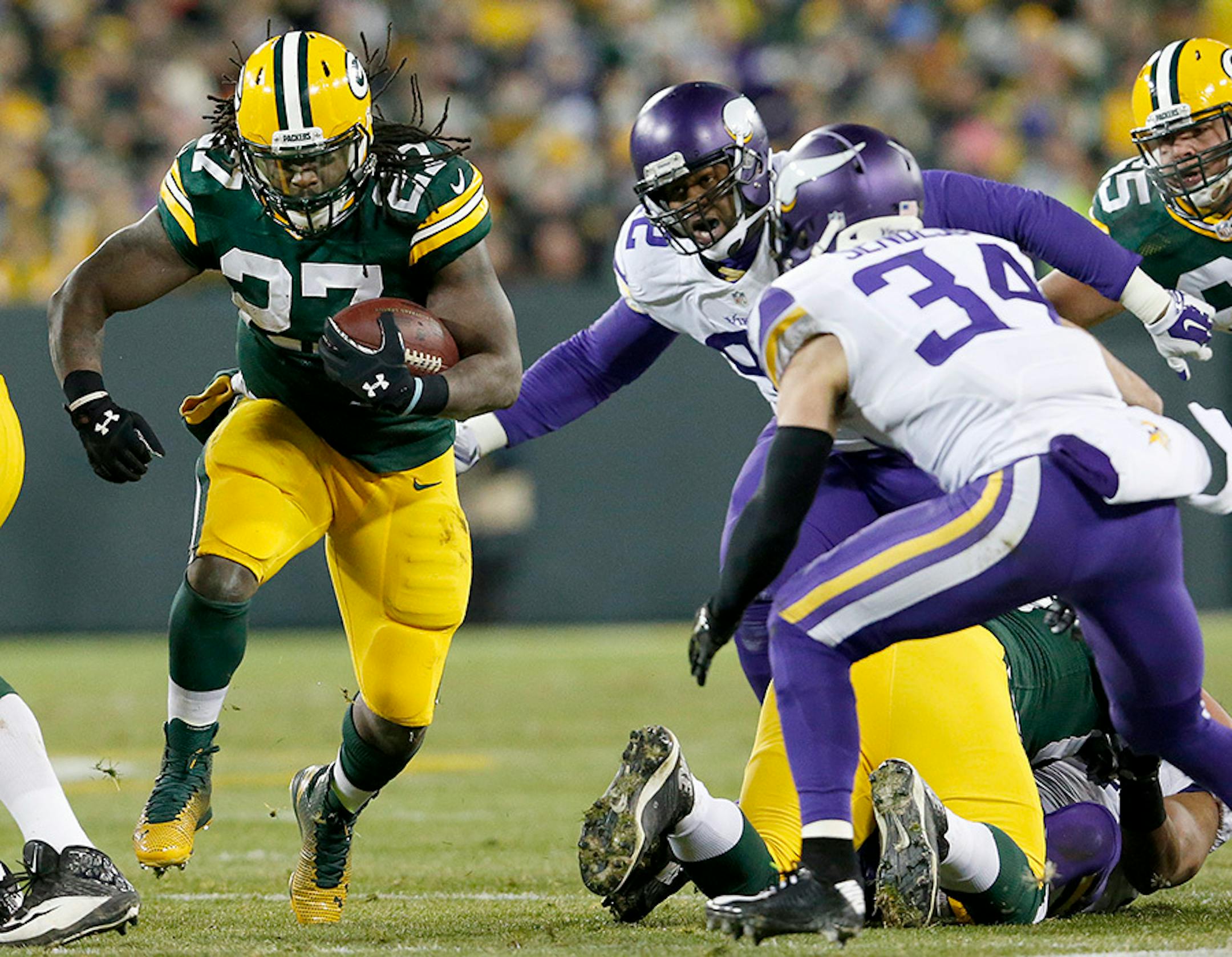 Packers running back Eddie Lacy (27)
