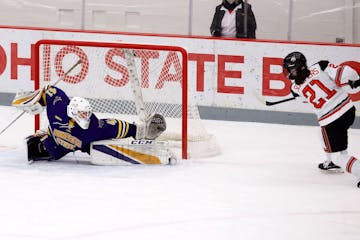 Wearing No. 41, freshman Avery Stilwell joined Minnesota State four days ago and started Friday night at No. 2 Ohio State.