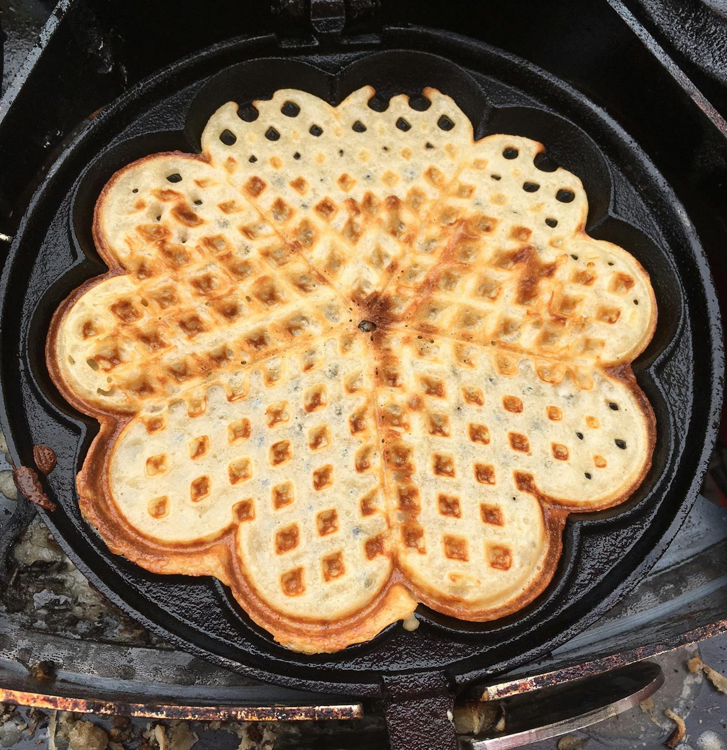 Waffles in iron