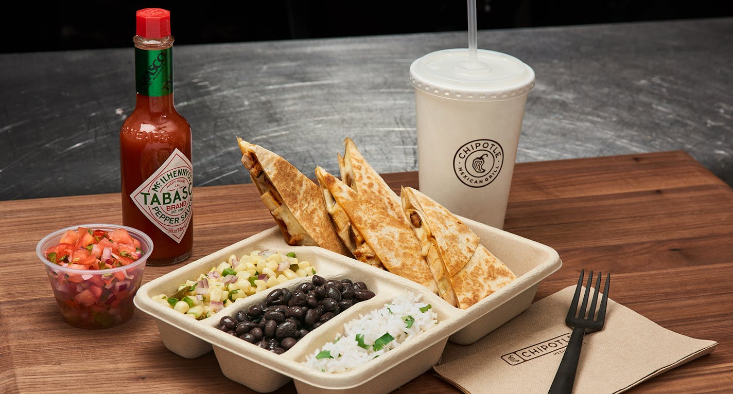 In a photo from Chipotle, a quesadilla, among the new items the company will begin experimenting with. Known for a limited menu, the fast casual chain will begin offering five new food items that will challenge the chain&#x2019;s reputation for efficiency. (Chipotle via The New York Times) -- NO SALES; FOR EDITORIAL USE ONLY WITH NYT STORY CHIPOTLE MENU BY RACHEL ABRAMS FOR JUNE 22, 2018. ALL OTHER USE PROHIBITED. --