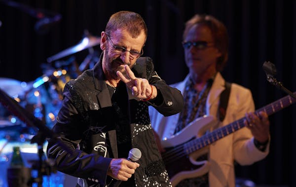 MINNEAPOLIS, MN OCTOBER 16: Ringo Starr and his All Star Band perform at the State Theatre on October 16, 2015 in St. Paul, Minnesota