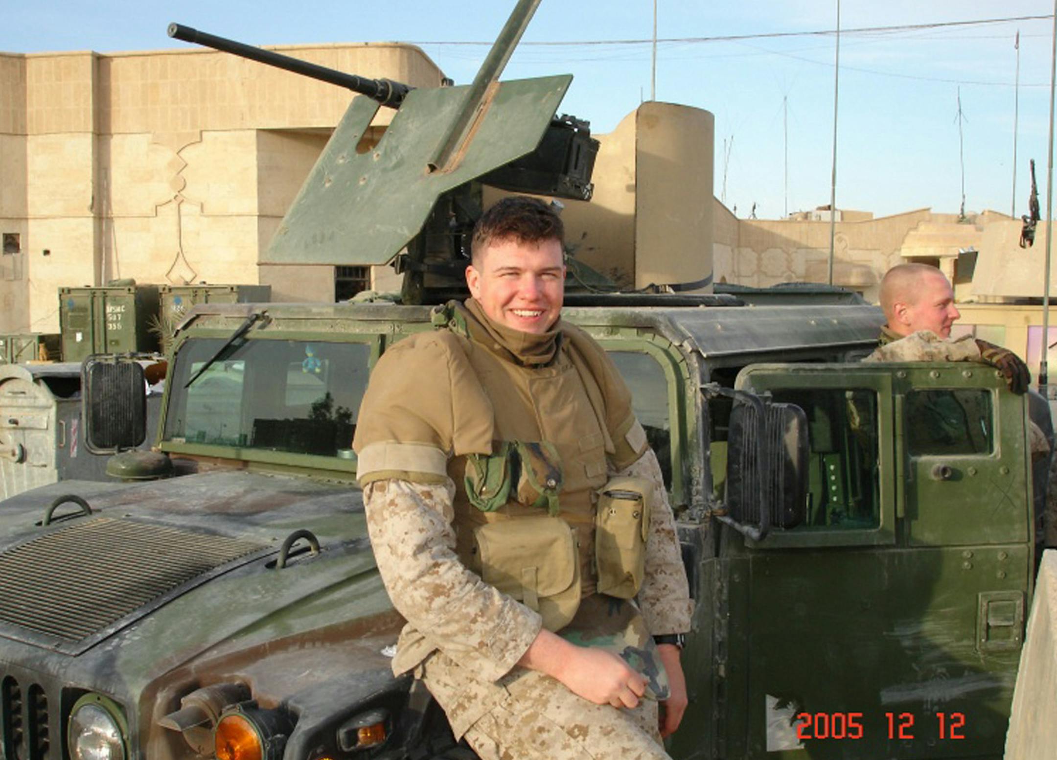 As a sargeant in the Marine Corps., Mike Dolphin served two tours of duty in Iraq in Anbar Province, one of the most volatile areas in the country. Having left the Marines in 2011, he now watches as the country he fought to protect teeters on the brink. ] (ELIZABETH FLORES/STAR TRIBUNE) ELIZABETH FLORES • eflores@startribune.com