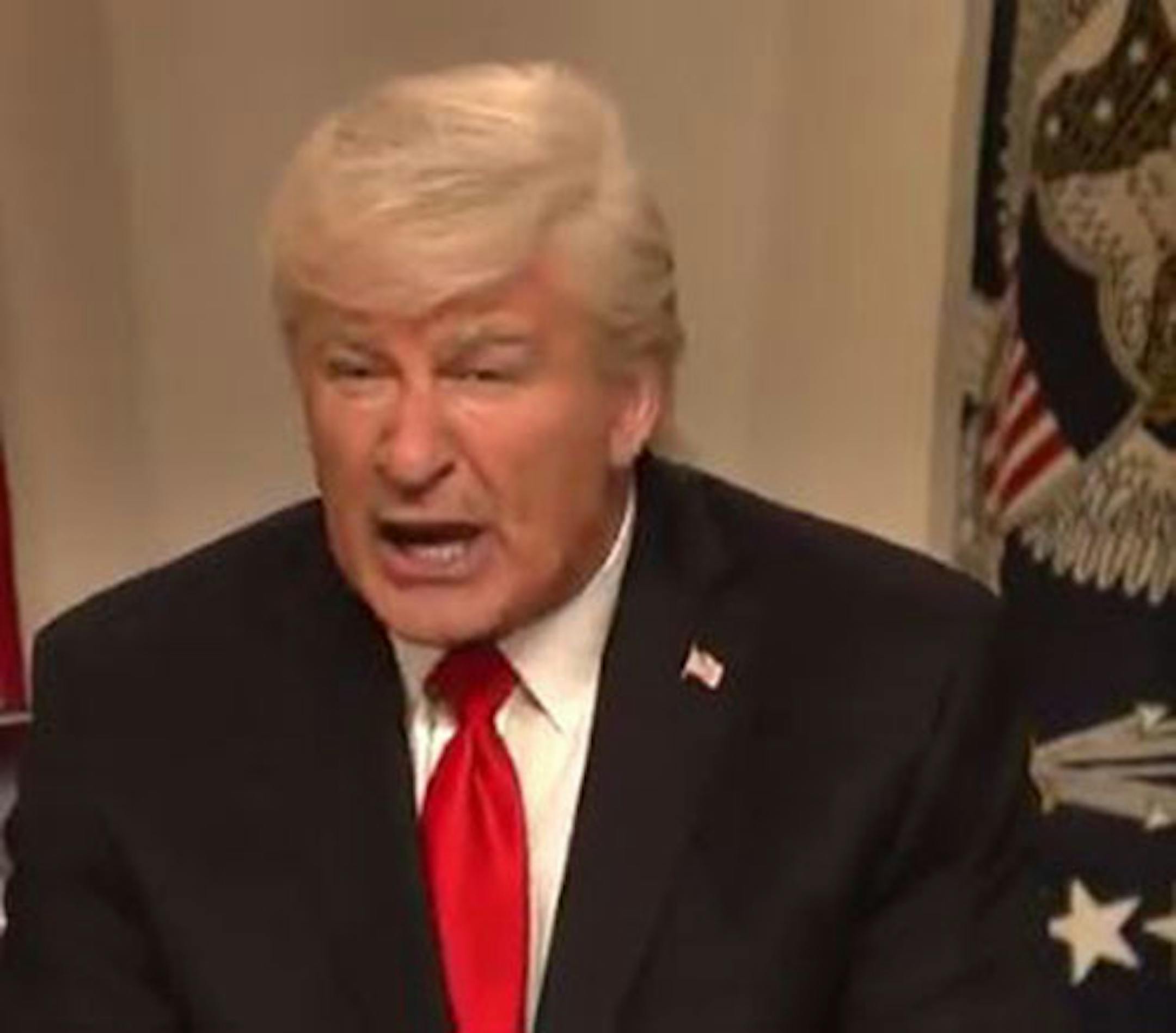 Alec Baldwin was back on "Saturday Night Live" for the cold open as Donald Trump.