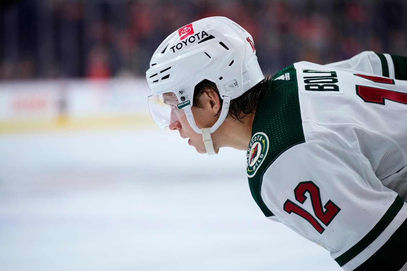 Minnesota Wild's Matt Boldy plays during an NHL hockey game, Thursday, March 23, 2023, in Philadelphia. (AP Photo/Matt Slocum)